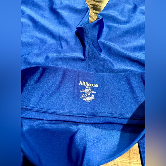 Bandier All Access Center Stage Shine Royal Blue Leggings Size M NWOT - Picture 5 of 6